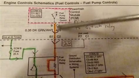 Open Circuit Relay Fuel Pump