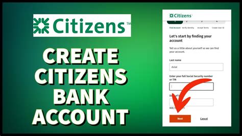 open citizens bank online