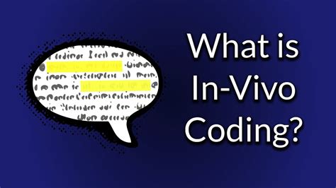 open coding vs in vivo coding