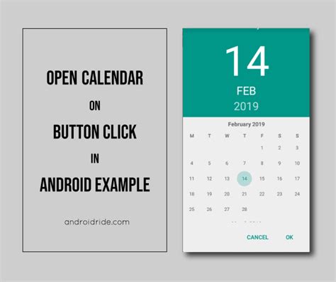 open date picker on button click android kotlin
