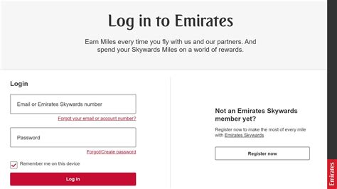 open emirates skywards account