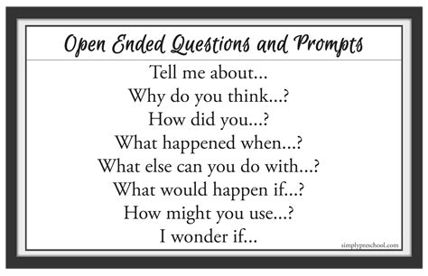 open ended questions teaching strategy