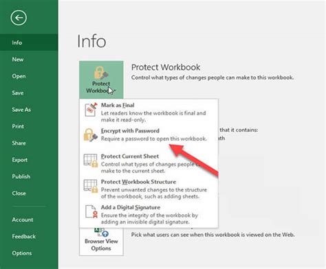open excel file password protected