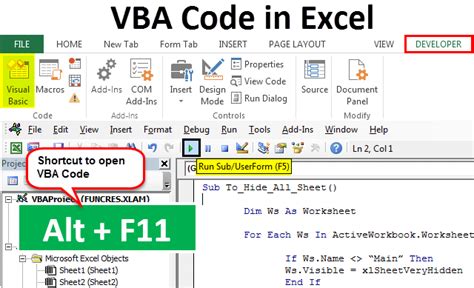 open excel sheet vba code