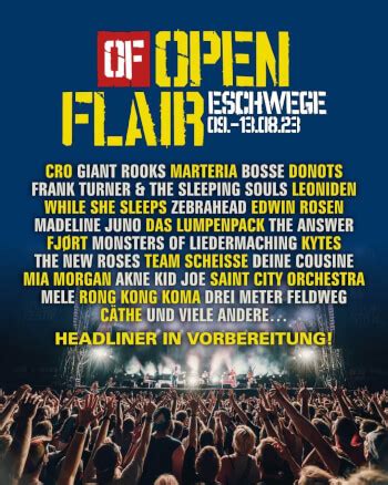 open flair line up