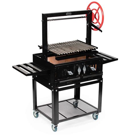 open flame gas grill