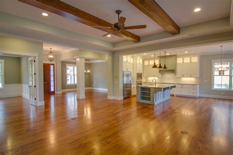 Open Floor Plan With Different Flooring