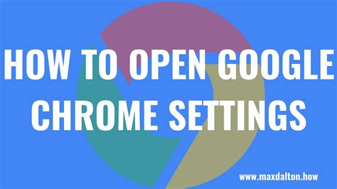 open google chrome app settings