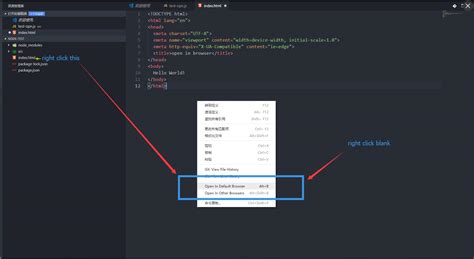 open html in browser visual studio code