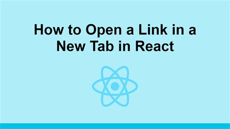 Open Link In New Tab Reactjs