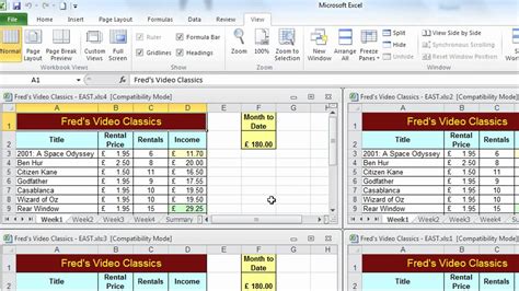 open multiple sheets in excel