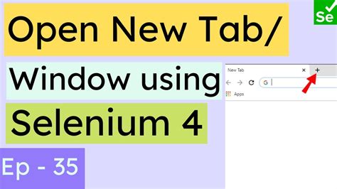 Open New Tab In Selenium