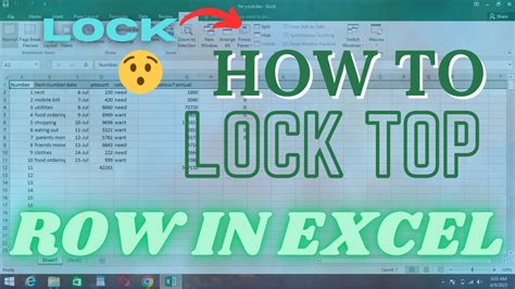 Open Office Lock Top Row