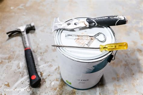 Open Paint Can Without Screwdriver