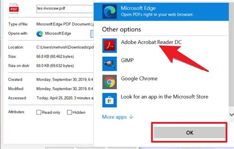 open pdf in chrome and not adobe