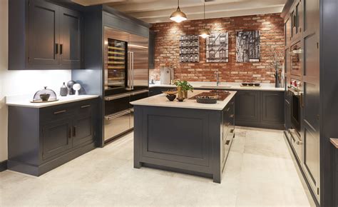 Open Plan Kitchen Brick Wall