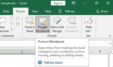 open protected excel workbook without password