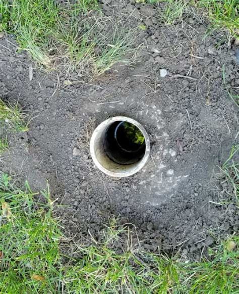 Open Pvc Pipe In Front Yard