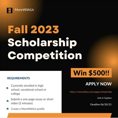 open scholarships for fall 2023