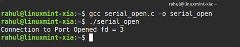 Open Serial Port Linux In C