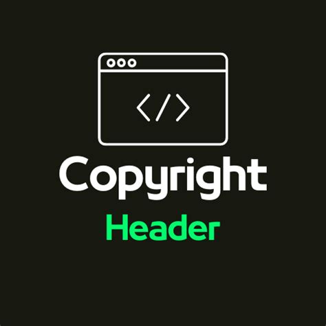 Open Source Copyright Header