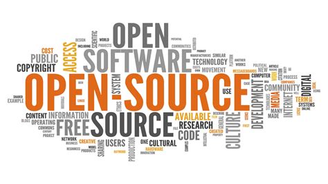 open source software word