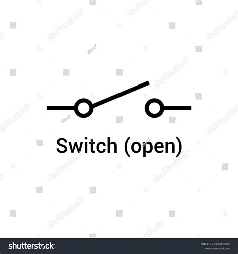 Open Switch Electrical Symbol