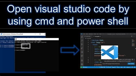 open visual studio code from command line windows