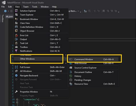 open visual studio code from terminal windows