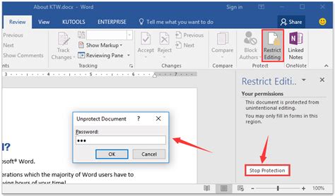open word document as read only