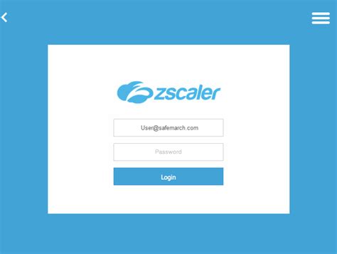 open zscaler app to sign in