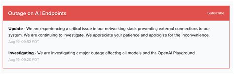 openai status