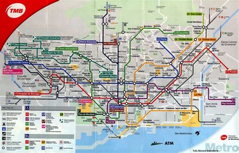 openbaar vervoer barcelona kaart
