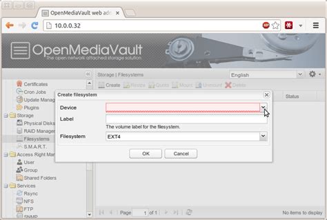 Openmediavault Device List Empty