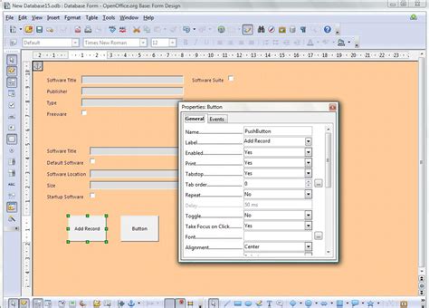 Openoffice Database