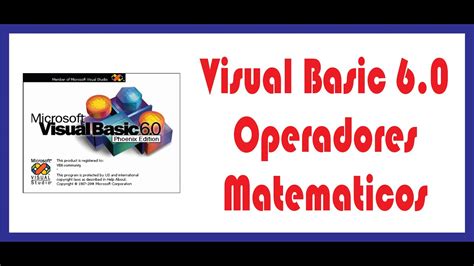 SUMA, RESTA, MULTIPLICACIÓN Y DIVISIÓN EN VISUAL BASIC YouTube