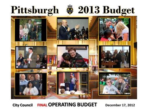 operating budget city of pittsburgh