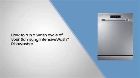Operating Instructions Samsung Dishwasher