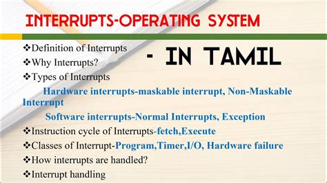 operating system meaning in tamil with example