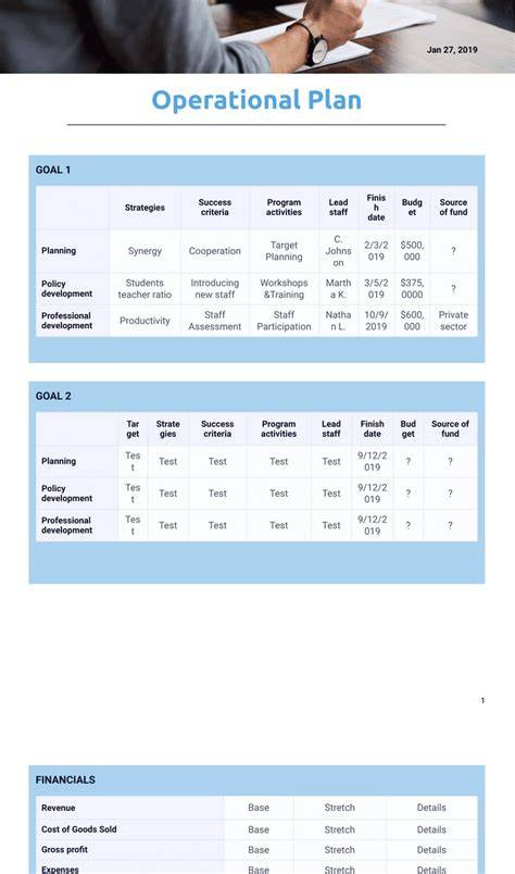 Operations Plan