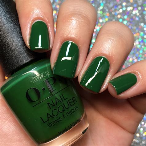 opi green nail polish swatches