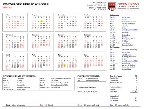 Ops School Calendar 2024