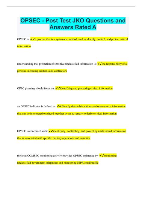 opsec post test quizlet