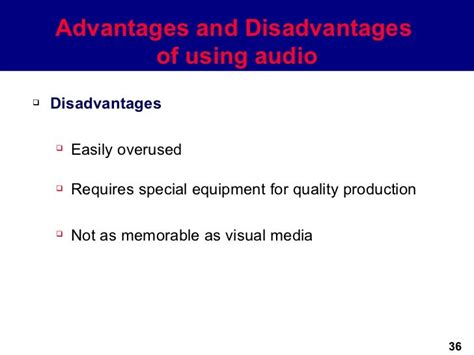 Optical Audio Disadvantages