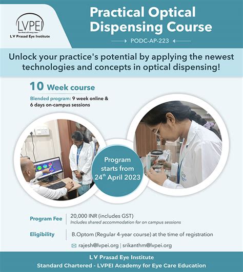 Optical Dispensing Course Australia