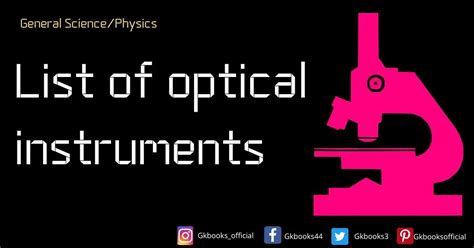 Optical Instruments Meaning