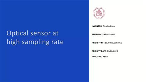 Optical Sensors Sampling Rate