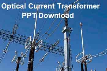 Optical Technology In Current Measurement Ppt