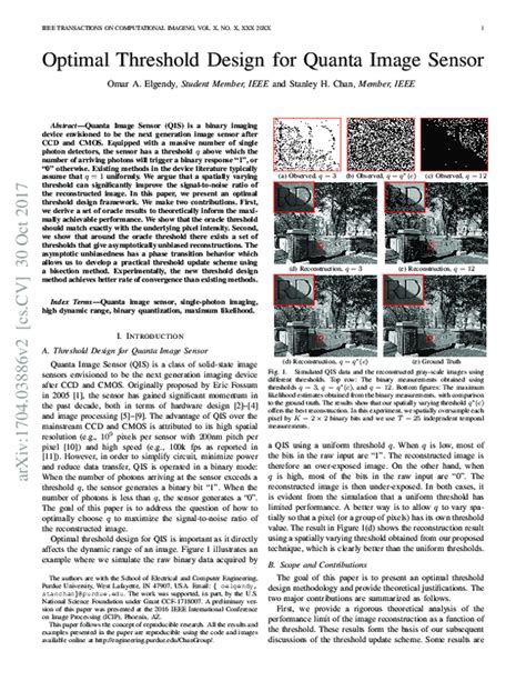 Optimal Threshold Design For Quanta Image Sensor