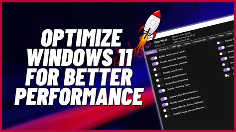 optimize windows for better performance